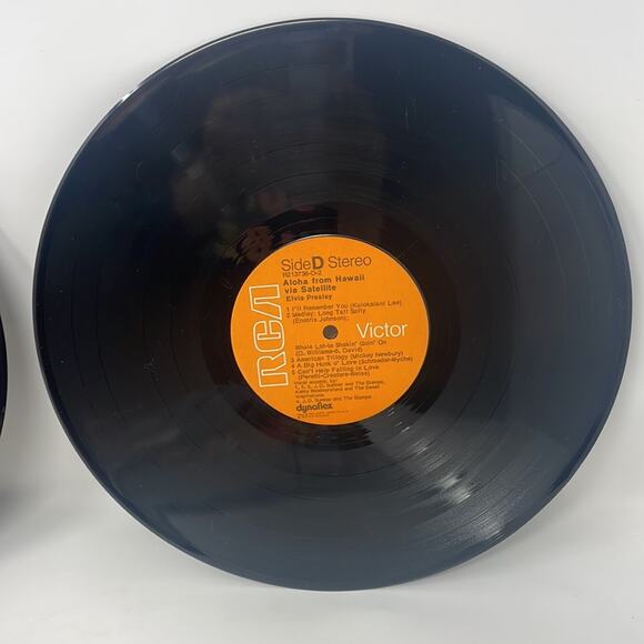 Vintage 70s Elvis Aloha from Hawaii via satellite double LP vinyl - Picture 14 of 14